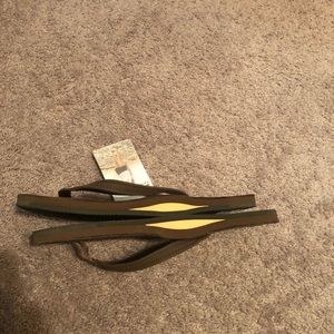 Brown, Rainbow flip flop